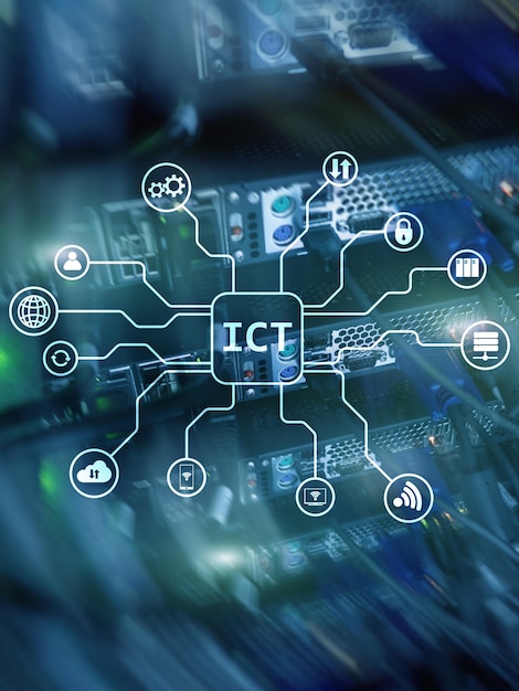 ict information communications technology concept server room background 161452 11709